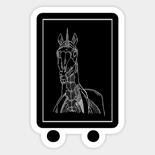 Unicorn Skeleton - Unicorn - Sticker | TeePublic